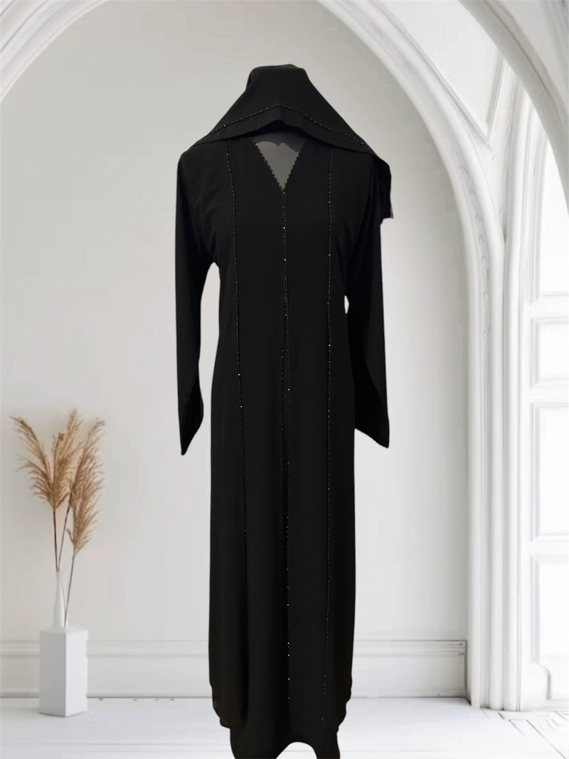 Abaya triple noire